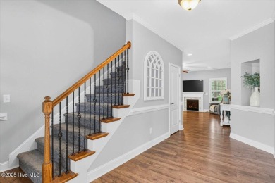 This beautifully maintained home sits directly on the golf on Beau Rivage Golf and Resort in North Carolina - for sale on GolfHomes.com, golf home, golf lot
