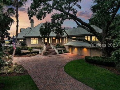 Discover luxury, views, and timeless Sea Pines living in this on Harbour Town Golf Links in South Carolina - for sale on GolfHomes.com, golf home, golf lot