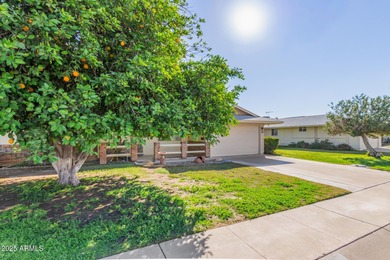 Discover this adorable 2-bedroom twin home situated in the on Sun City Lakes West and East in Arizona - for sale on GolfHomes.com, golf home, golf lot