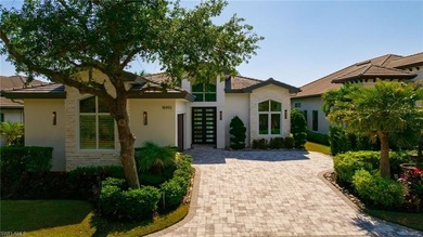 A breathtaking expression of modern luxury in the prestigious on Miromar Lakes Golf Club in Florida - for sale on GolfHomes.com, golf home, golf lot