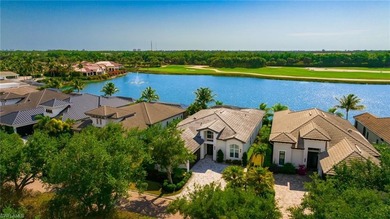 A breathtaking expression of modern luxury in the prestigious on Miromar Lakes Golf Club in Florida - for sale on GolfHomes.com, golf home, golf lot