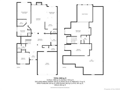 Where the SPACE of Bel Green @ Brickshire's largest floorplan on Brickshire Golf Club in Virginia - for sale on GolfHomes.com, golf home, golf lot