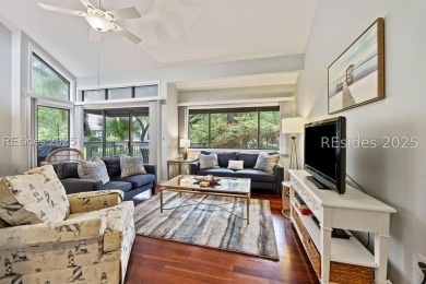 Turnkey Resort Living. Stylish 2BR/2BA + Loft End Unit Villa on Palmetto Dunes Golf Course and Resort in South Carolina - for sale on GolfHomes.com, golf home, golf lot