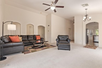 This charming single-story home offers 3 bedrooms, 2 bathrooms on Sundance Golf Club in Arizona - for sale on GolfHomes.com, golf home, golf lot