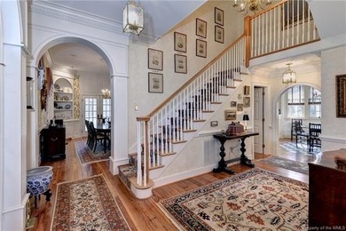 This stunning all-brick replica of the *Wythe* house is located on Fords Colony Country Club in Virginia - for sale on GolfHomes.com, golf home, golf lot