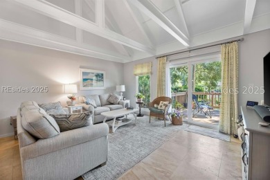 Rare, updated Queens Grant villa with outstanding lagoon view on Palmetto Dunes Golf Course and Resort in South Carolina - for sale on GolfHomes.com, golf home, golf lot
