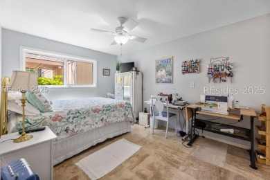 Rare, updated Queens Grant villa with outstanding lagoon view on Palmetto Dunes Golf Course and Resort in South Carolina - for sale on GolfHomes.com, golf home, golf lot