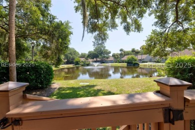 Rare, updated Queens Grant villa with outstanding lagoon view on Palmetto Dunes Golf Course and Resort in South Carolina - for sale on GolfHomes.com, golf home, golf lot