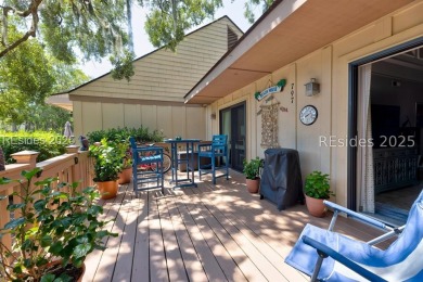 Rare, updated Queens Grant villa with outstanding lagoon view on Palmetto Dunes Golf Course and Resort in South Carolina - for sale on GolfHomes.com, golf home, golf lot