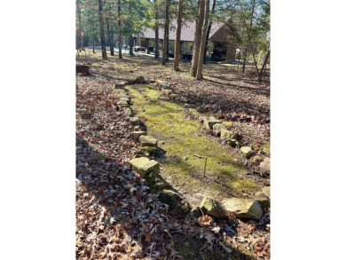 Adorable Cabin in the woods with red line behind the house and on Tannenbaum Golf Club in Arkansas - for sale on GolfHomes.com, golf home, golf lot