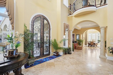 Mediterranean-designed custom home, spanning nearly 6,000 sq. ft on Grande Dunes Golf Club in South Carolina - for sale on GolfHomes.com, golf home, golf lot