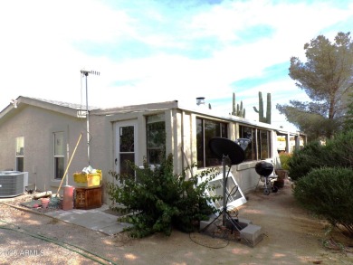Golf Course Manufactured Home  on large lot with a 2 car garage on Queen Valley Golf Course in Arizona - for sale on GolfHomes.com, golf home, golf lot
