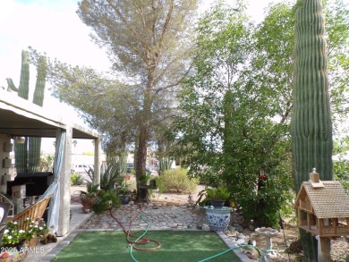 Golf Course Manufactured Home  on large lot with a 2 car garage on Queen Valley Golf Course in Arizona - for sale on GolfHomes.com, golf home, golf lot