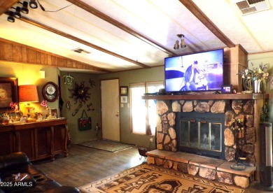 Golf Course Manufactured Home  on large lot with a 2 car garage on Queen Valley Golf Course in Arizona - for sale on GolfHomes.com, golf home, golf lot