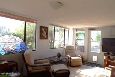 Golf Course Manufactured Home  on large lot with a 2 car garage on Queen Valley Golf Course in Arizona - for sale on GolfHomes.com, golf home, golf lot