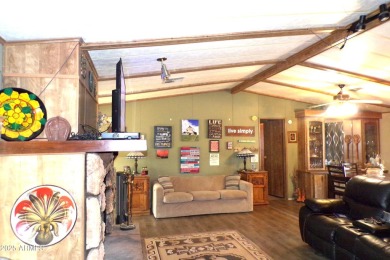 Golf Course Manufactured Home  on large lot with a 2 car garage on Queen Valley Golf Course in Arizona - for sale on GolfHomes.com, golf home, golf lot