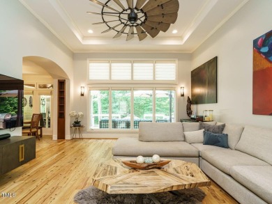 Experience refined living in this custom 4-bdrm/3-bath tucked on The Preserve At Jordan Lake Golf Club in North Carolina - for sale on GolfHomes.com, golf home, golf lot