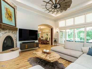 Experience refined living in this custom 4-bdrm/3-bath tucked on The Preserve At Jordan Lake Golf Club in North Carolina - for sale on GolfHomes.com, golf home, golf lot