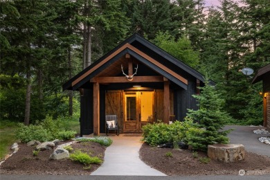 Feel the calming presence of this luxury home on the 13th tee of on Suncadia Resort in Washington - for sale on GolfHomes.com, golf home, golf lot