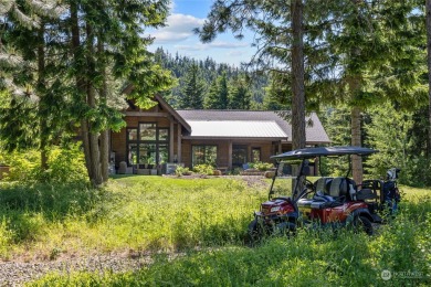 Feel the calming presence of this luxury home on the 13th tee of on Suncadia Resort in Washington - for sale on GolfHomes.com, golf home, golf lot