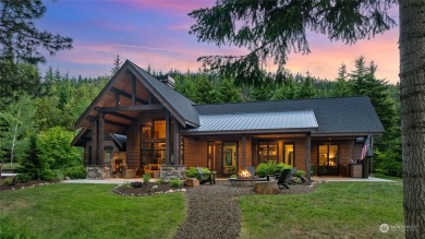 Feel the calming presence of this luxury home on the 13th tee of on Suncadia Resort in Washington - for sale on GolfHomes.com, golf home, golf lot