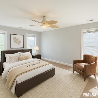 Located on a spacious corner lot just steps from the driving on WeaverRidge Golf Club in Illinois - for sale on GolfHomes.com, golf home, golf lot