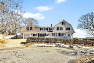 Enjoy the summer breezes and views of the harbor from the porch on Hyannisport Club in Massachusetts - for sale on GolfHomes.com, golf home, golf lot