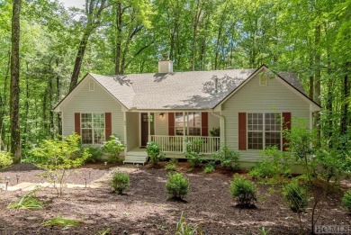 This one-level, turn-key renovated home in Sapphire Valley is on Burlingame Country Club in North Carolina - for sale on GolfHomes.com, golf home, golf lot