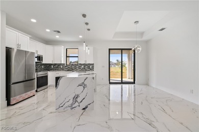 Brand-new construction 3-bedroom, 2-bath home featuring an open on Burnt Store Golf Club in Florida - for sale on GolfHomes.com, golf home, golf lot