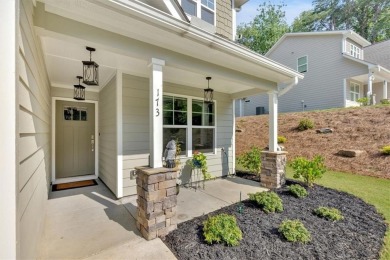 Discover the charm of this nearly new 2023 craftsman-style home on The Highlands Course at Lake Arrowhead in Georgia - for sale on GolfHomes.com, golf home, golf lot