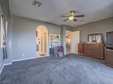 Single story with amazing view of mountain range and Las Vegas on Tuscany Golf Club in Nevada - for sale on GolfHomes.com, golf home, golf lot