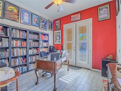 Single story with amazing view of mountain range and Las Vegas on Tuscany Golf Club in Nevada - for sale on GolfHomes.com, golf home, golf lot