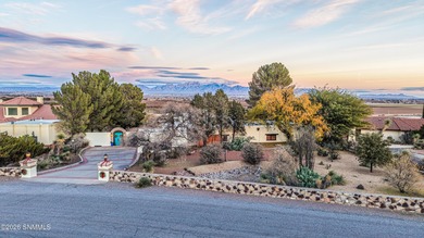 Santa Fe style authentic adobe home overlooking Picacho Hills on Picacho Hills Country Club in New Mexico - for sale on GolfHomes.com, golf home, golf lot