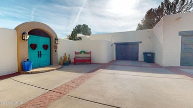 Santa Fe style authentic adobe home overlooking Picacho Hills on Picacho Hills Country Club in New Mexico - for sale on GolfHomes.com, golf home, golf lot