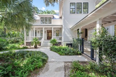 Where contemporary elegance meets timeless Lowcountry beauty on Old Tabby Links on Spring Island in South Carolina - for sale on GolfHomes.com, golf home, golf lot