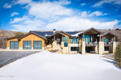 This elegant mountain contemporary newer construction home sits on Talisker Club At Tuhaye in Utah - for sale on GolfHomes.com, golf home, golf lot