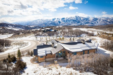 This elegant mountain contemporary newer construction home sits on Talisker Club At Tuhaye in Utah - for sale on GolfHomes.com, golf home, golf lot