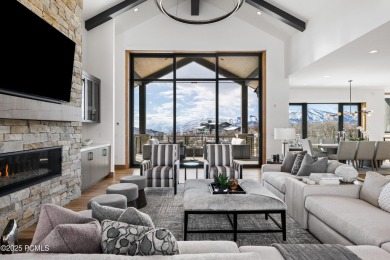 This elegant mountain contemporary newer construction home sits on Talisker Club At Tuhaye in Utah - for sale on GolfHomes.com, golf home, golf lot