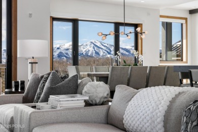 This elegant mountain contemporary newer construction home sits on Talisker Club At Tuhaye in Utah - for sale on GolfHomes.com, golf home, golf lot