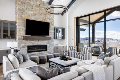 This elegant mountain contemporary newer construction home sits on Talisker Club At Tuhaye in Utah - for sale on GolfHomes.com, golf home, golf lot