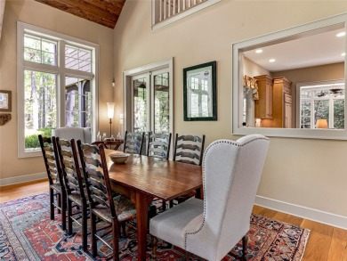 Overlooking the scenic 4th hole, this stunning 4-bedroom, 4 on Lake Toxaway Country Club in North Carolina - for sale on GolfHomes.com, golf home, golf lot