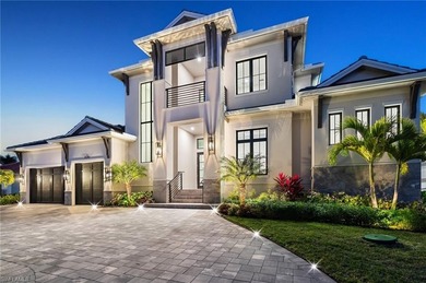 Contemporary coastal architecture with clean, modern lines is on The Moorings Country Club in Florida - for sale on GolfHomes.com, golf home, golf lot