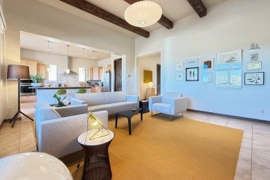Built in 2019 and lightly lived in, this 3,111 sq/ft home in the on The Club At Las Campanas  in New Mexico - for sale on GolfHomes.com, golf home, golf lot