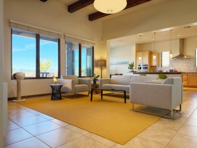 Built in 2019 and lightly lived in, this 3,111 sq/ft home in the on The Club At Las Campanas  in New Mexico - for sale on GolfHomes.com, golf home, golf lot