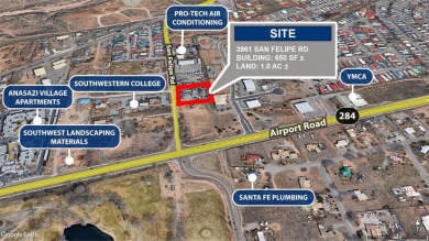 1-acre commercial lot with small metal building with many on Santa Fe Country Club in New Mexico - for sale on GolfHomes.com, golf home, golf lot