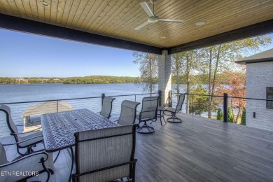 Mountain Modern Main Channel Lakefront Estate built new in 2022 on Tanasi Golf Course in Tennessee - for sale on GolfHomes.com, golf home, golf lot