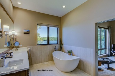 Mountain Modern Main Channel Lakefront Estate built new in 2022 on Tanasi Golf Course in Tennessee - for sale on GolfHomes.com, golf home, golf lot