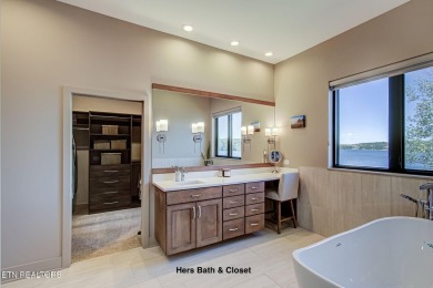 Mountain Modern Main Channel Lakefront Estate built new in 2022 on Tanasi Golf Course in Tennessee - for sale on GolfHomes.com, golf home, golf lot