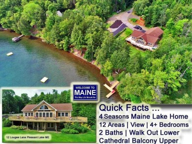 Maine Four Season Lake Home? Extra Land, ANOTHER Double Garage! on Va-Jo-Wa Golf Course in Maine - for sale on GolfHomes.com, golf home, golf lot