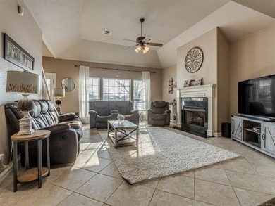 Beautiful 4 bedroom, 3.5 bath, 2.5 story home located on the 9th on Bailey Ranch Golf Club in Oklahoma - for sale on GolfHomes.com, golf home, golf lot